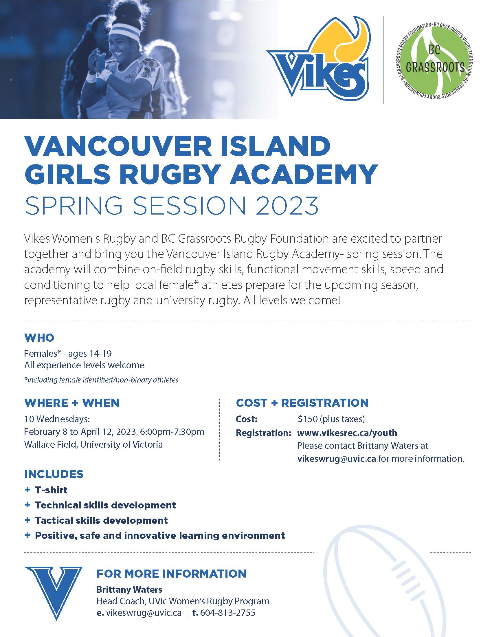 UVIC Vikes Girls Rugby Academy