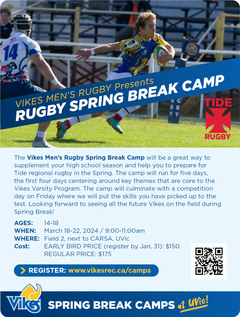Boys Spring Break Camp Program Tide Rugby